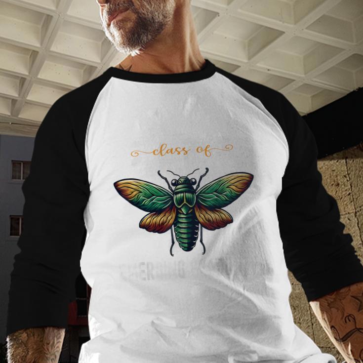 Biology Class Of 2024 Emerging Graduation For Him Baseball Raglan Shirt
