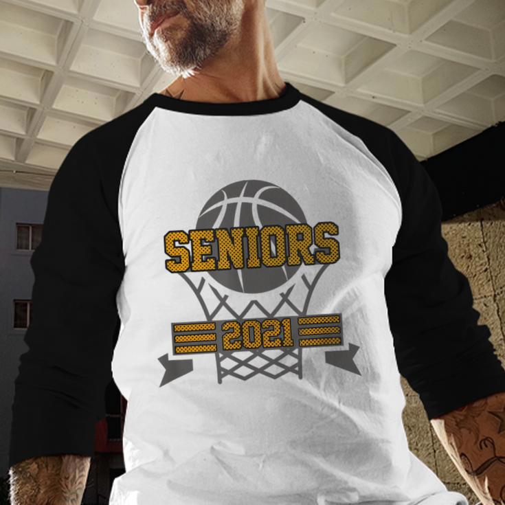 Boys Basketball Senior Class Of 2021 Teenage Graduation Baseball Raglan Shirt