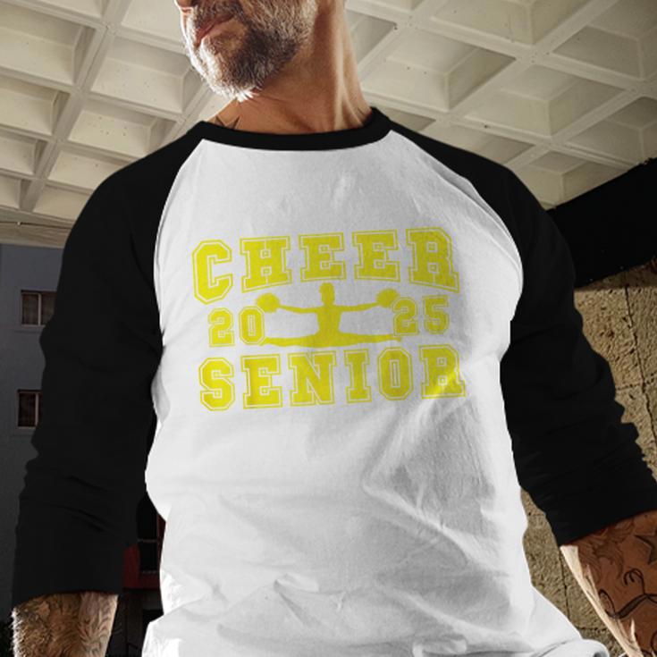 Cheerleading Senior Night Cheer Senior 2025 Graduation 10 Baseball Raglan Shirt