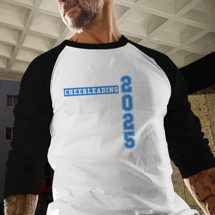 Cheerleading Senior Night Cheer Senior 2025 Graduation 23 Baseball Raglan Shirt