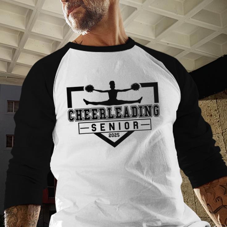 Cheerleading Senior Night Cheer Senior 2025 Graduation 30 Baseball Raglan Shirt