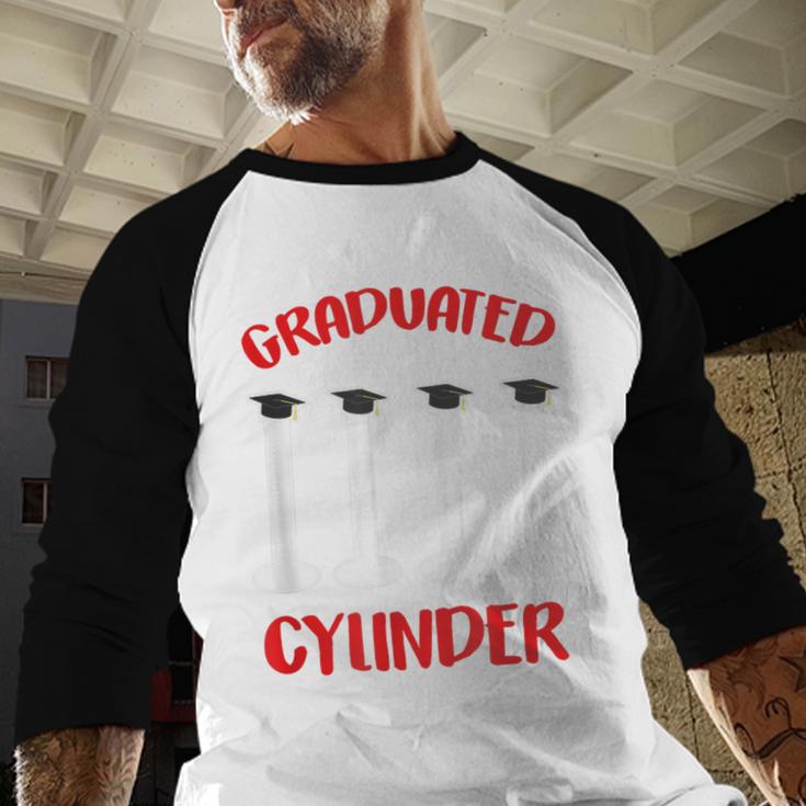 Chemistry Science Joke Graduated Cylinder Graduation T-Shirt Baseball Raglan Shirt