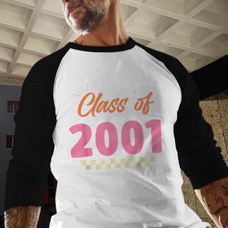 Class Of 2001 Meetup School Graduation Reunion Baseball Raglan Shirt