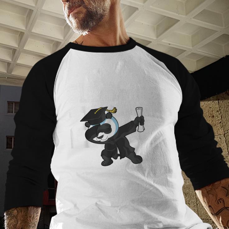 Class Of 2018 Graduation Dabbing Panda Bear Baseball Raglan Shirt