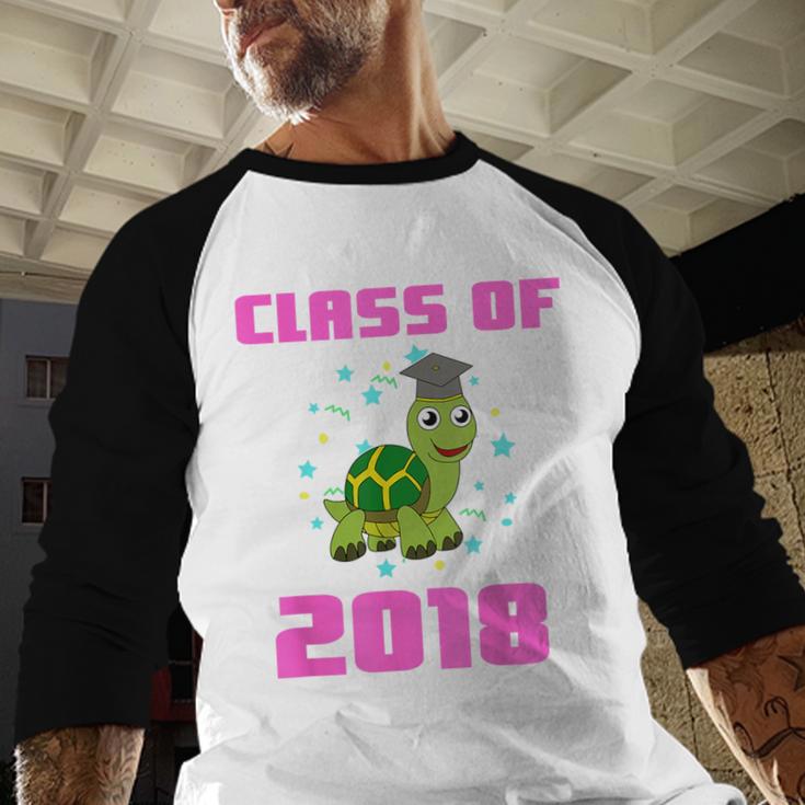 Class Of 2018 Turtle Shirt Graduation Kids Baseball Raglan Shirt