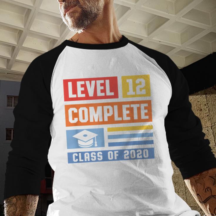 Class Of 2019 Senior High School Graduation Level 12th Grade Baseball Raglan Shirt