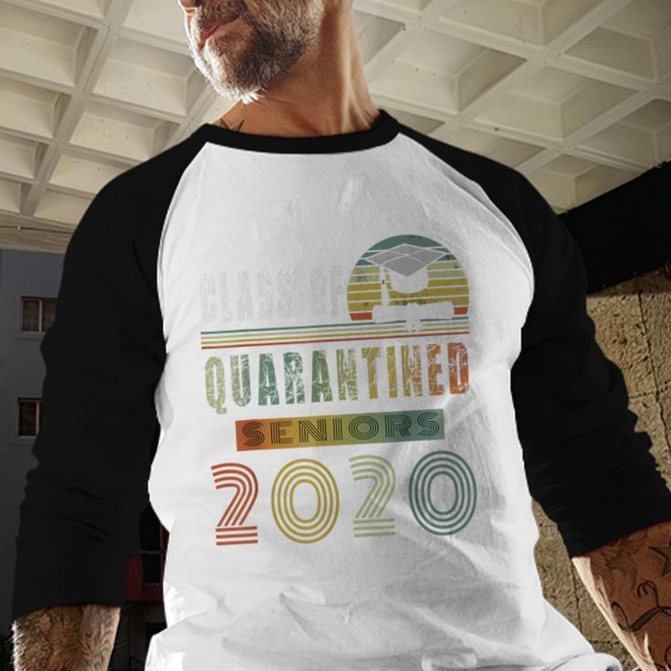 Class Of 2020 Quarantined Seniors Graduation Gift Baseball Raglan Shirt