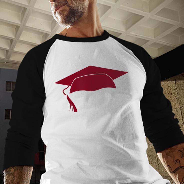 Class Of 2021 Burgundy Regalia Graduation Baseball Raglan Shirt