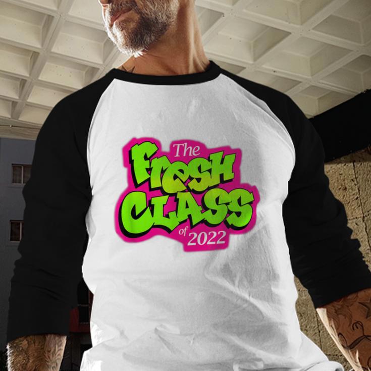 Class Of 2022 Future Fresh Senior 90's TV Style Graduation Baseball Raglan Shirt