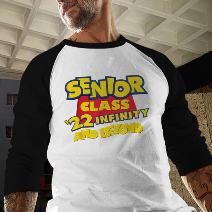 Class Of 2022 Senior 2000s Animated Movie Style Graduation Baseball Raglan Shirt