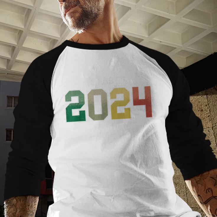 Class Of 2024 College High School Graduation Baseball Raglan Shirt