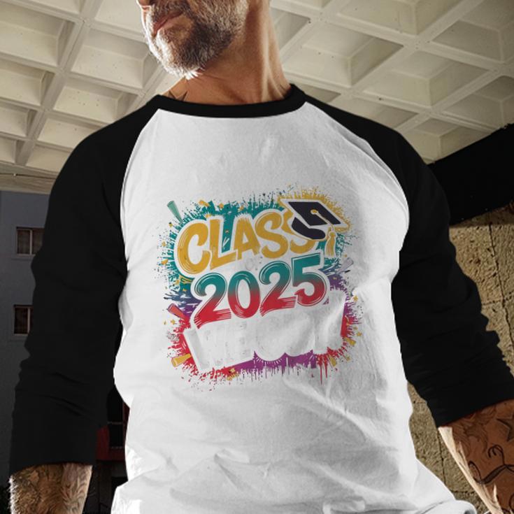 Class Of 2025 We Out Graffiti Graduation 2025 Baseball Raglan Shirt