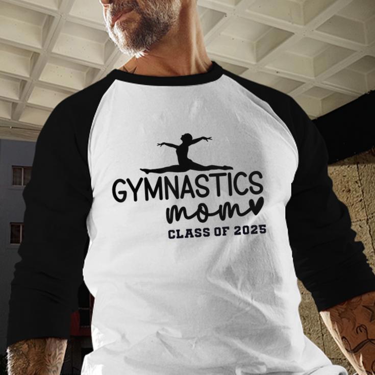 Class Of 2025 Gymnastics Mom Senior Gymnast Graduation Baseball Raglan Shirt