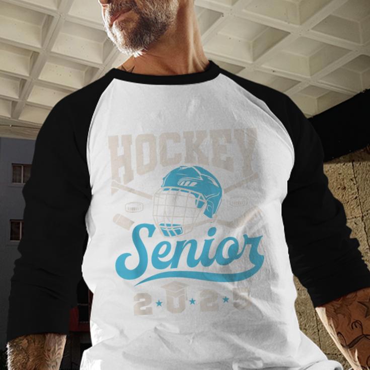 Class Of 2025 Hockey Senior Graduation Graduate Grad Baseball Raglan Shirt