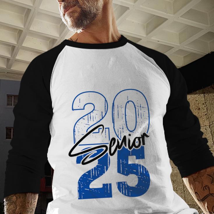 Class Of 2025 Senior Graduation 2025 Blue Baseball Raglan Shirt