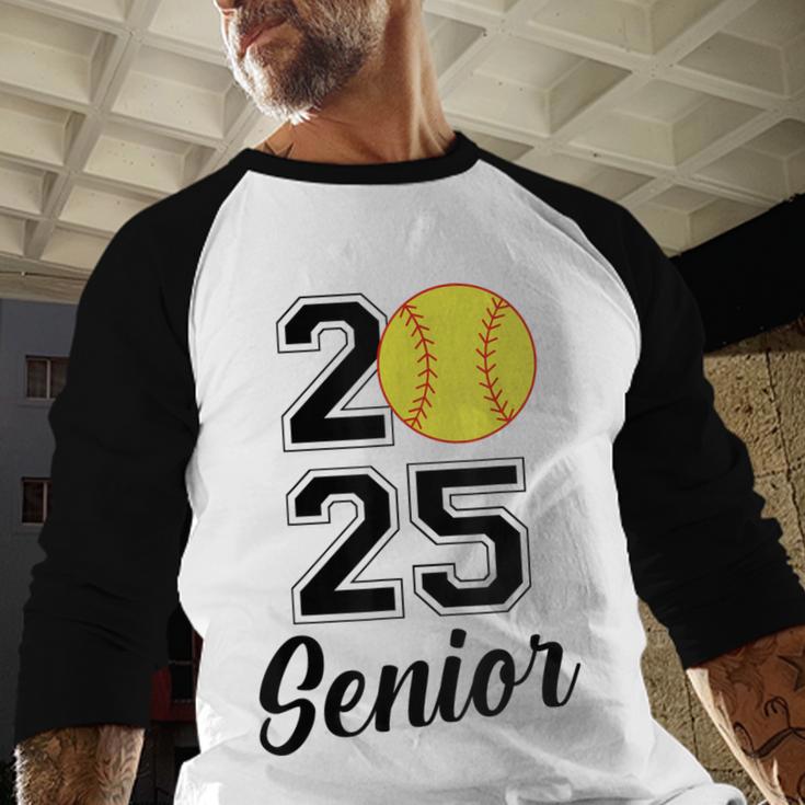 Class Of 2025 Softball Senior Graduation Graduate Women Baseball Raglan Shirt