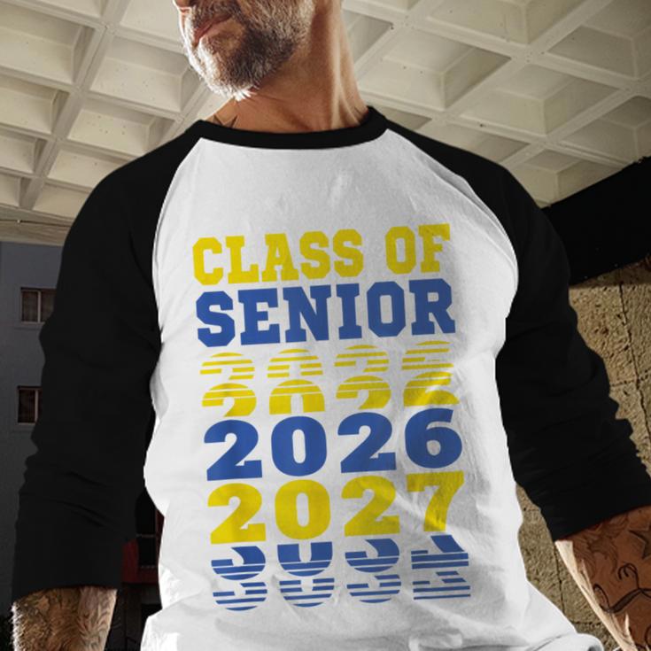 Class Of 2026 2027 Senior Graduation Students Baseball Raglan Shirt