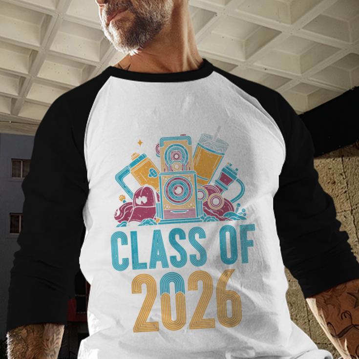 Class Of 2026 Retro Graduation Memory Nostalgia For Seniors Baseball Raglan Shirt