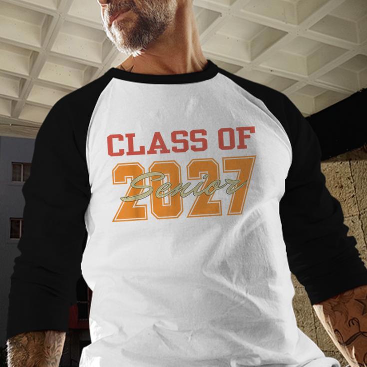Class Of 2027 Graduation Senior Back To School 2026 Graduat Baseball Raglan Shirt