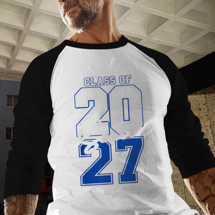 Class Of 2027 Senior 2027 Graduation Baseball Raglan Shirt