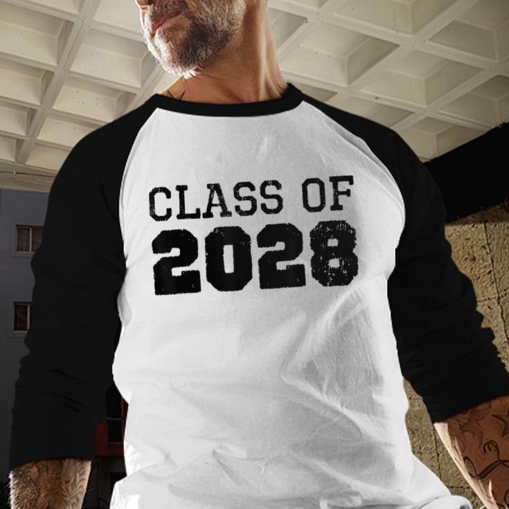 Class Of 2028 Future Graduation Vintage T-Shirt Baseball Raglan Shirt