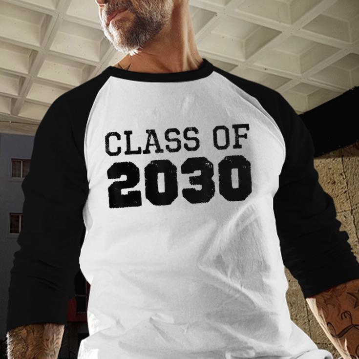 Class Of 2030 Future Graduation Vintage T-Shirt Baseball Raglan Shirt
