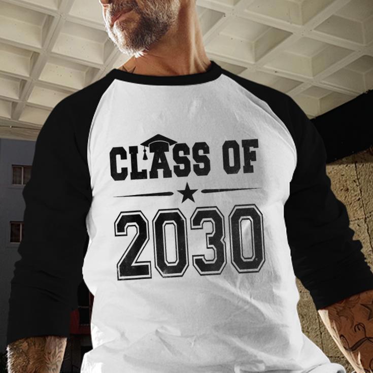Class Of 2030 Shirt Graduation Baseball Raglan Shirt