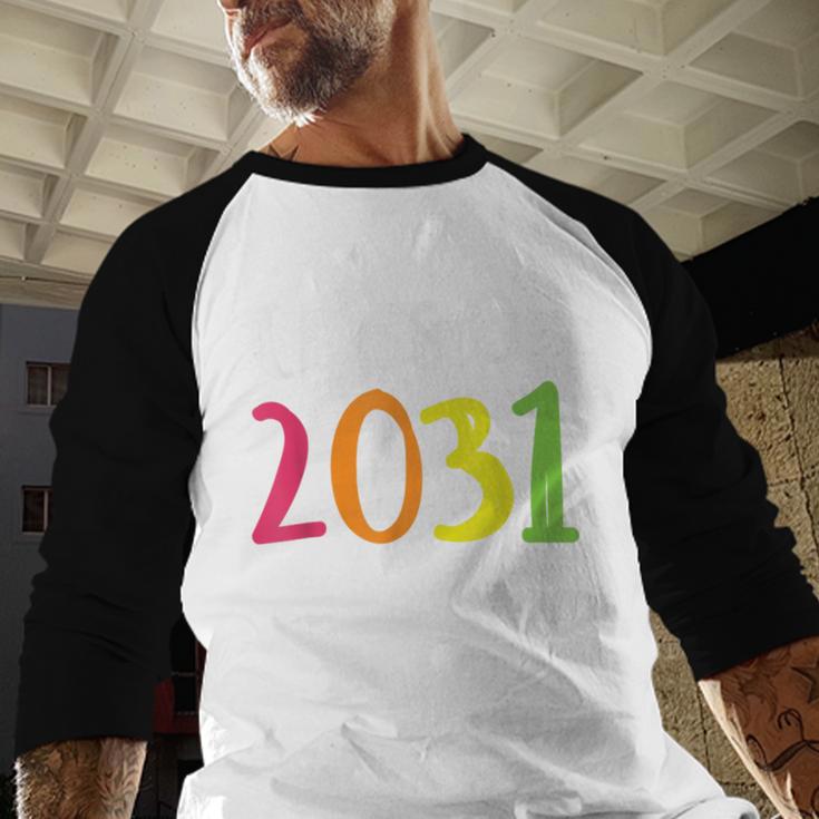 Class Of 2031 Kindergarten Graduation Back To School T-Shirt Baseball Raglan Shirt