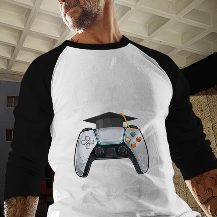 Class Of Gamer 2023 Shirt Graduation Game Boy Graduate Baseball Raglan Shirt