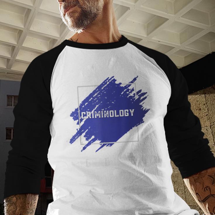Criminology Graduation Graduated Degree University Student Baseball Raglan Shirt