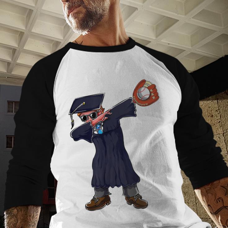 Cute Dabbing Kid Elementary School Graduation Baseball Baseball Raglan Shirt