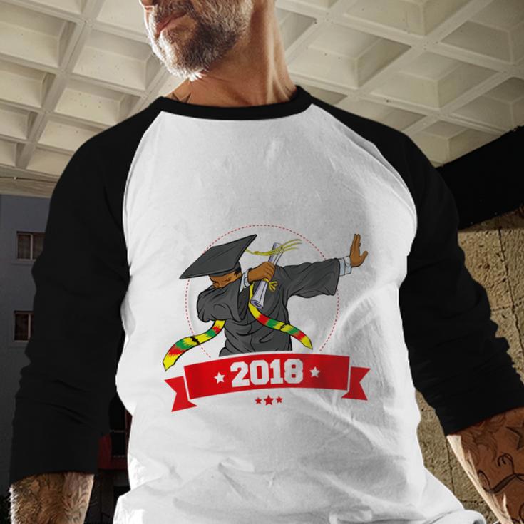 Dabbing Graduation Class Of 2018 TShirt History Month Baseball Raglan Shirt