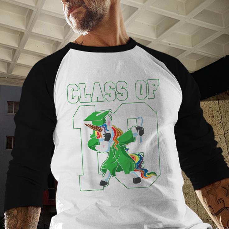 Dabbing Graduation Class Of 2019 Dabbing Unicorn Tee Baseball Raglan Shirt