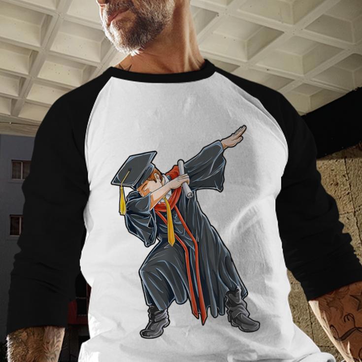 Dabbing Graduation Class Of 2020 Men Boys Kids Graduates Baseball Raglan Shirt