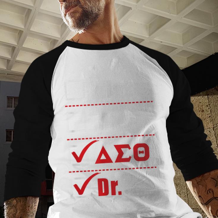 Delta Sigma Theta Sorority Delta Doctor Graduation Baseball Raglan Shirt