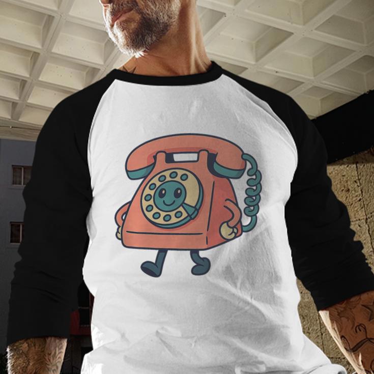 Dial It Back Retro Tech Nostalgia Vintage Premium Tri-Blend Baseball Raglan Shirt