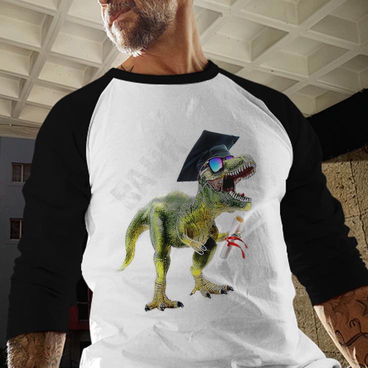 DinosaurRex Rawr Last Day Of School Graduation Shirt Baseball Raglan Shirt