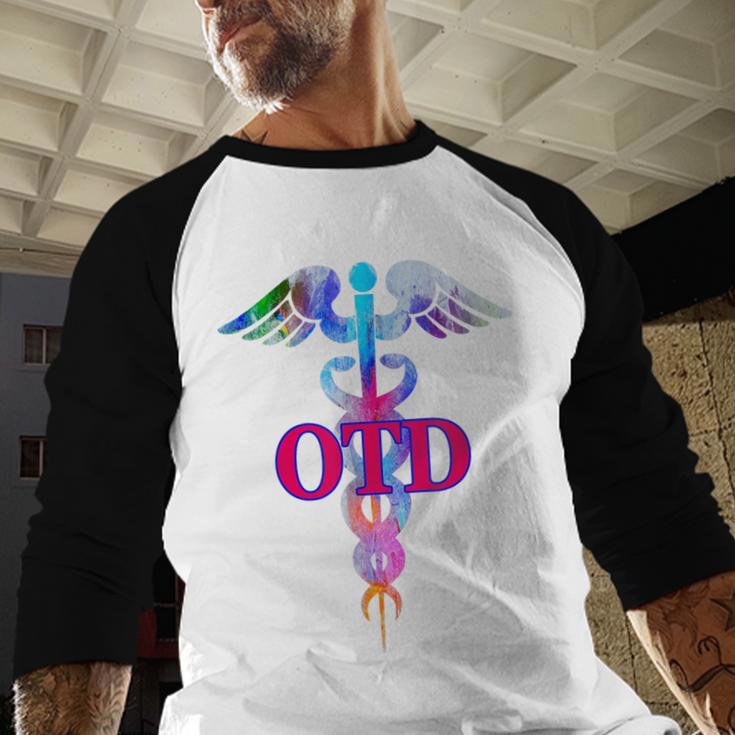 Doctor Of Occupational Therapy OTD Caduceus Graduation Baseball Raglan Shirt