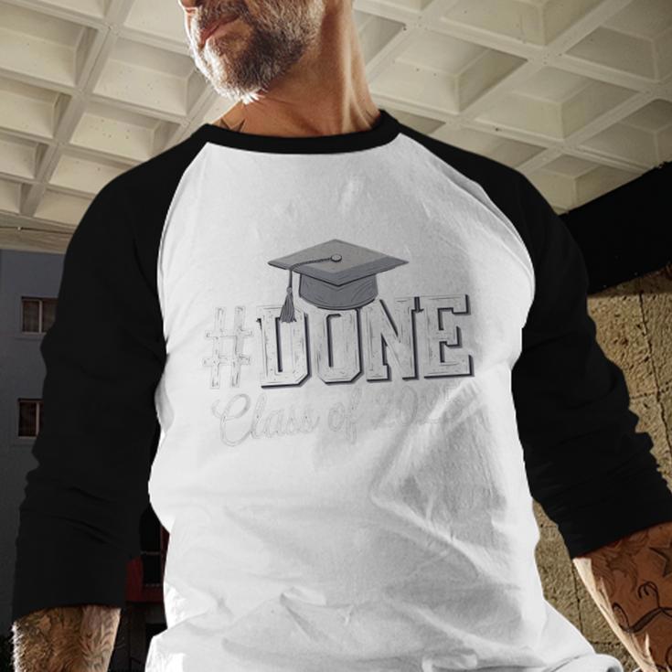 Done Class Of 2025 Graduation For Her Him Grad Seniors 2025 Baseball Raglan Shirt