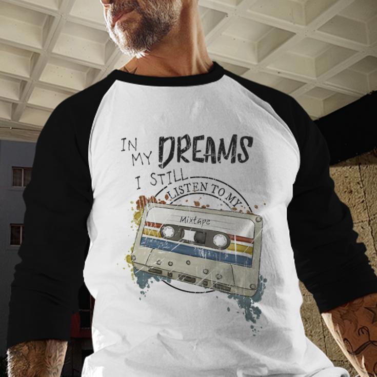 Dreams Of Music Mixtapes Retro Cassette Lifestyle Nostalgia Premium Tri-Blend Baseball Raglan Shirt