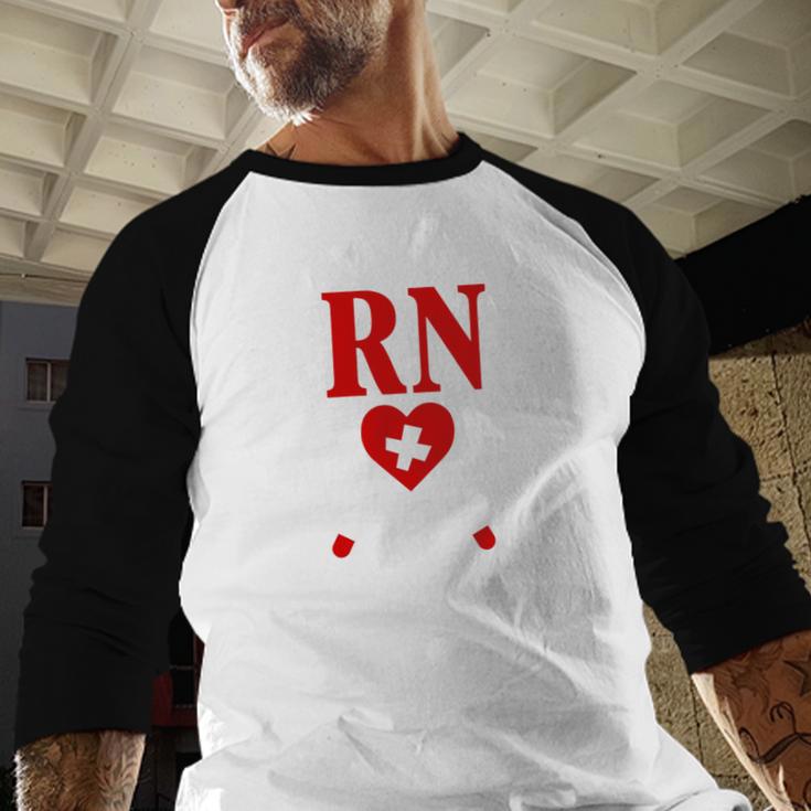 Earned It For Nurse Graduation Or RN LPN Nursing School Grad Baseball Raglan Shirt