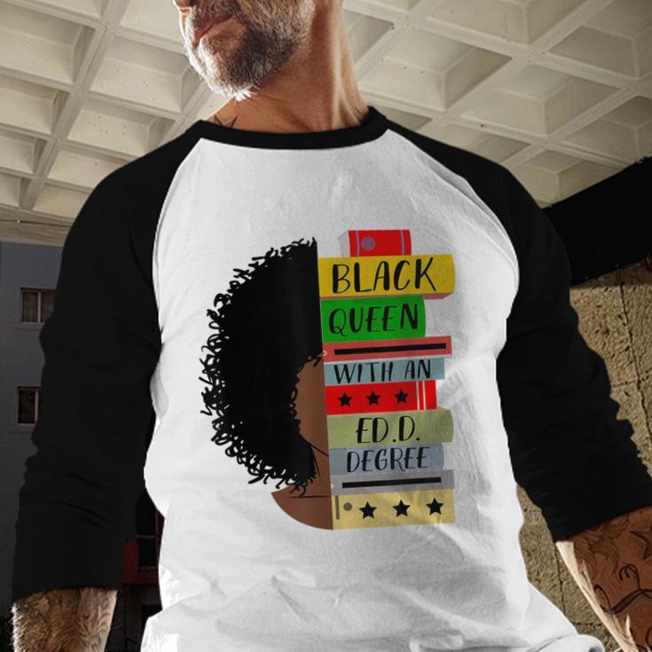 EdD Doctor Of Education Book Degree Doctorate Graduation Baseball Raglan Shirt