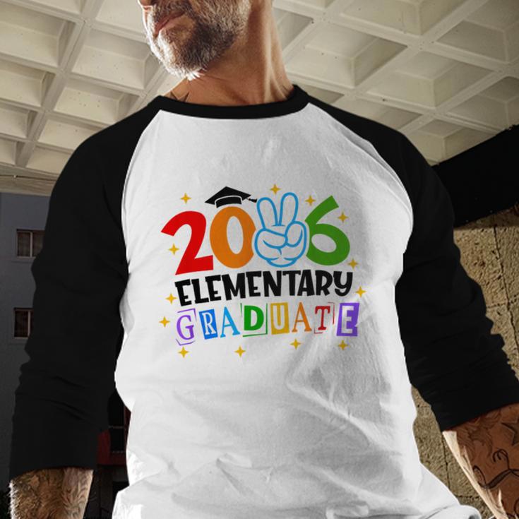Elementary Graduate 2026 Graduation Class Of 2026 Kids Baseball Raglan Shirt