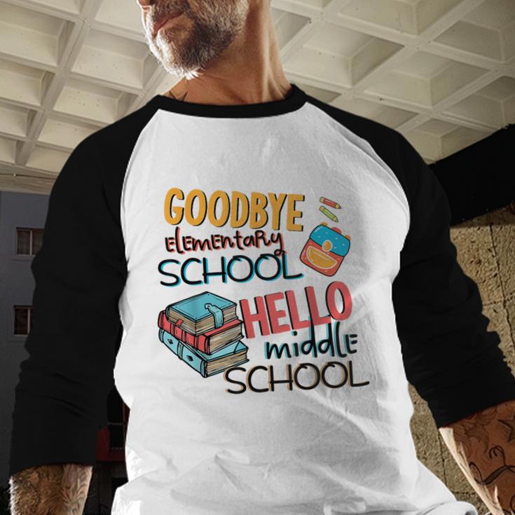 Elementary School End Of Year Graduation Middle Baseball Raglan Shirt