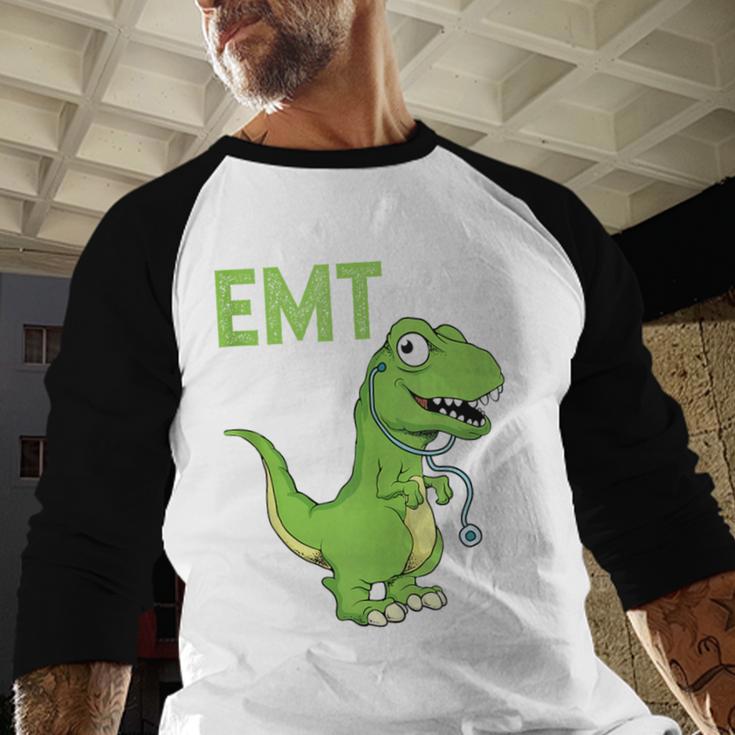 EMT Rex Paramedic Graduation Firefighter Baseball Raglan Shirt