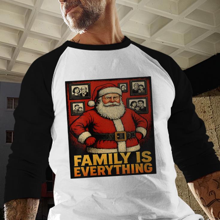 Family Christmas Retro Santa Holiday Nostalgia Vibes Baseball Raglan Shirt Family Christmas Retro Santa Holiday Nostalgia Vibes Baseball Raglan Shirt