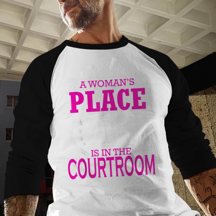 Female Lawyer Women Law Student Graduation Bar Exam Baseball Raglan Shirt