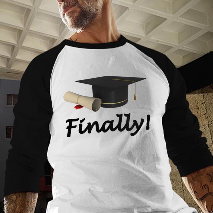 Finally I'm Graduate Graduation Baseball Raglan Shirt