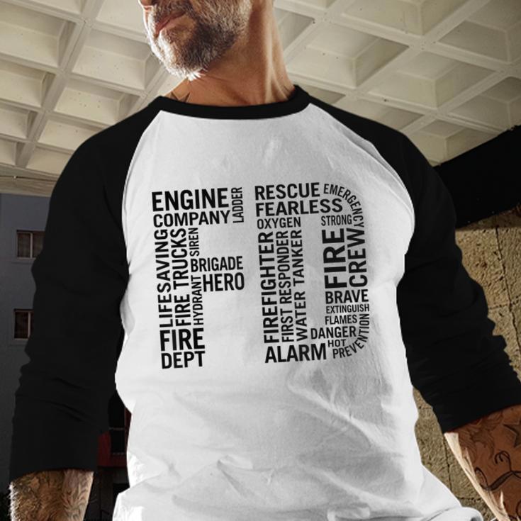 Fire Academy Graduation T-Shirt Firefighter Support Tee Baseball Raglan Shirt