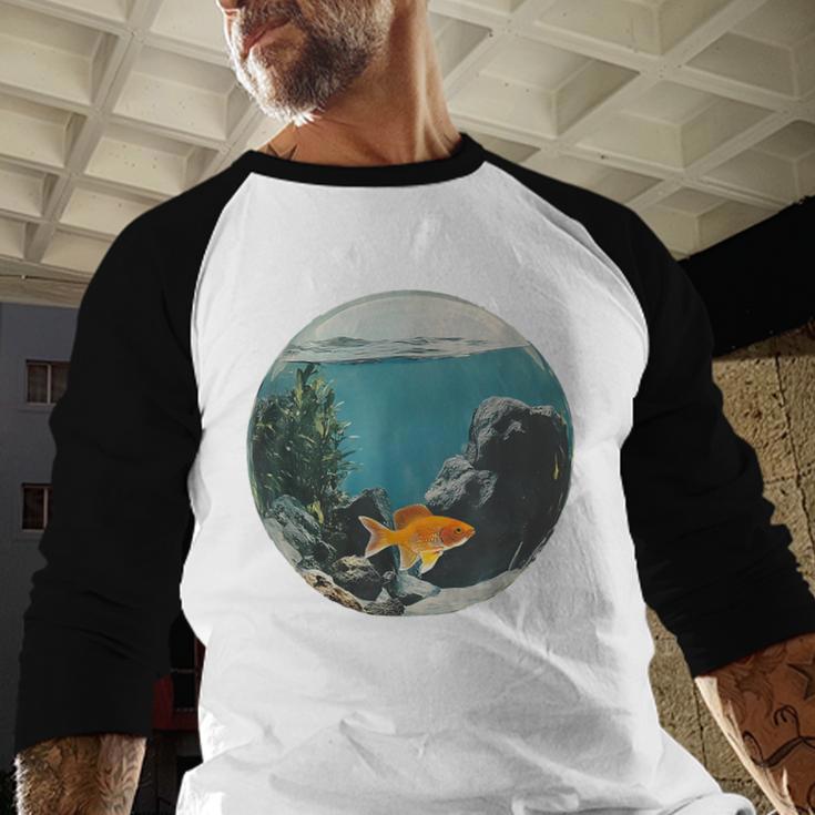Fish Bowl Frutiger Aero Y2K Retro Vibes Baseball Raglan Shirt Fish Bowl Frutiger Aero Y2K Retro Vibes Baseball Raglan Shirt